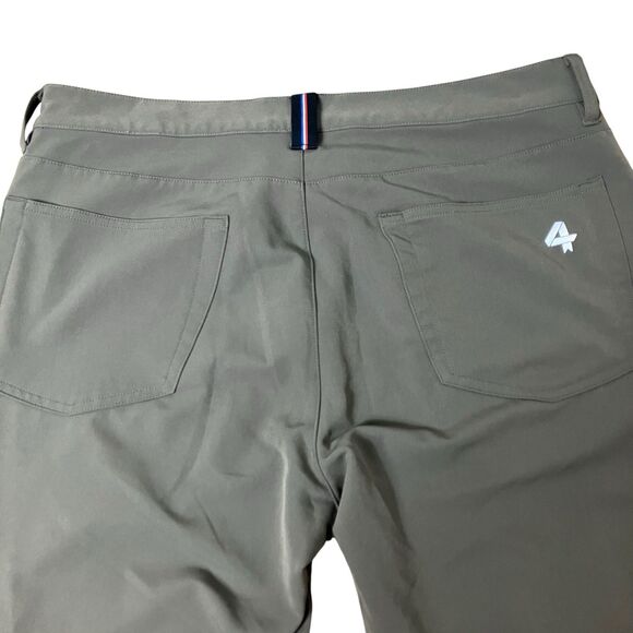 4 Fourlaps Pants Mens 32x32 Green Skinny Traverse Chino 4Way Stretch 1072 *READ - Picture 7 of 9